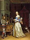 A Lady at her toilette by Gerard ter Borch